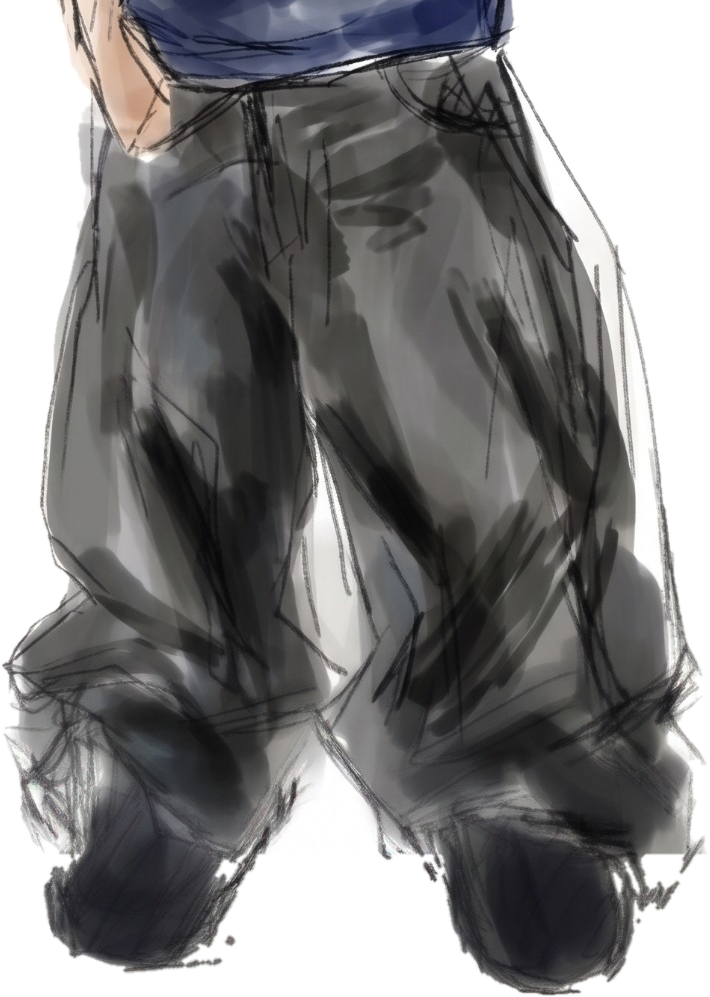 Grey wide trouser